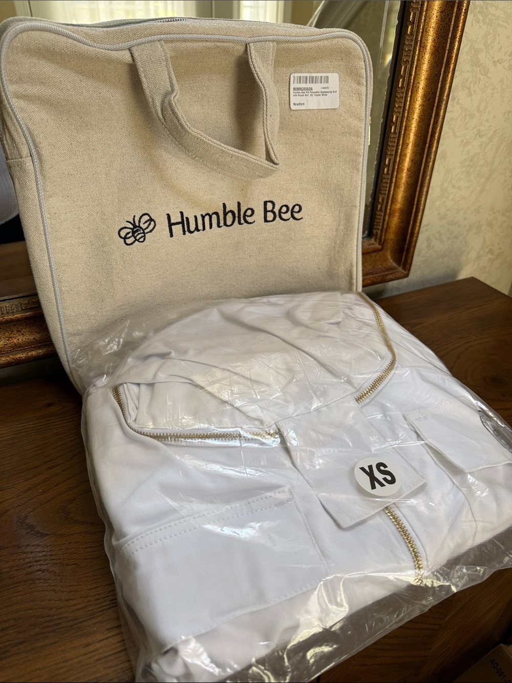Humble Bee Beekeeping Suit 410 Polycotton-with round veil. Unisex. XS. - Picture 7 of 11